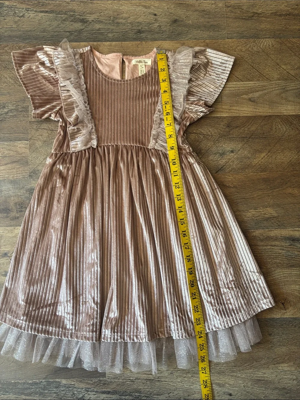 Matilda Jane Pink Velvet Tulle Dress size 6
